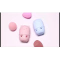 High Quality Cute Pink  Beauty Makeup Blender Sponge,Silicone Makeup Sponge Travel Holder